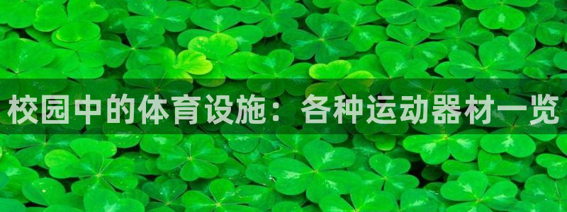yy易游体育官网下载平台是正规平台吗知乎：校园中的体育设施：